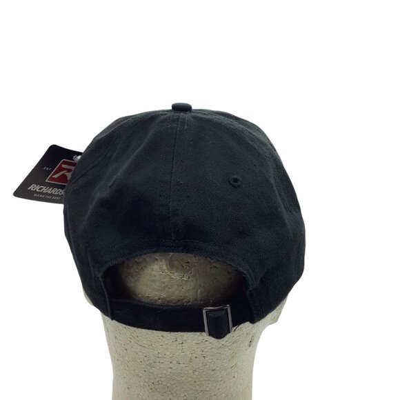 New Richardson State of Ohio Buckeye R55 Black Adjustable Hat Embroidered NWT - Picture 6 of 7